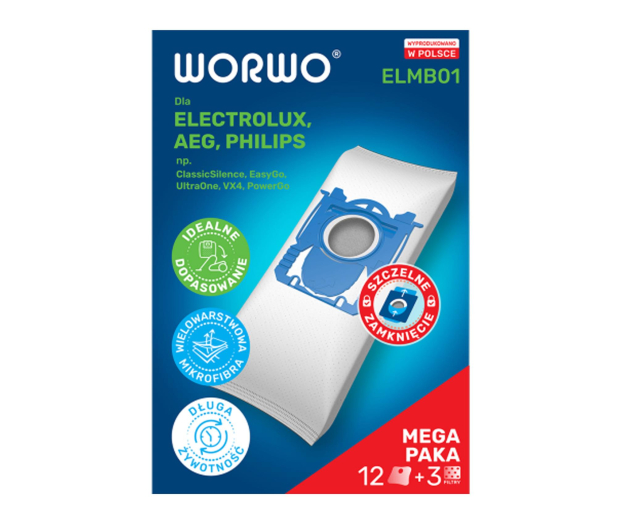 WORWO WORKI ELECTROLUX/PHILIPS WOR-BAG ELMB01 /KPL12 - 1504888 - zdjęcie 4